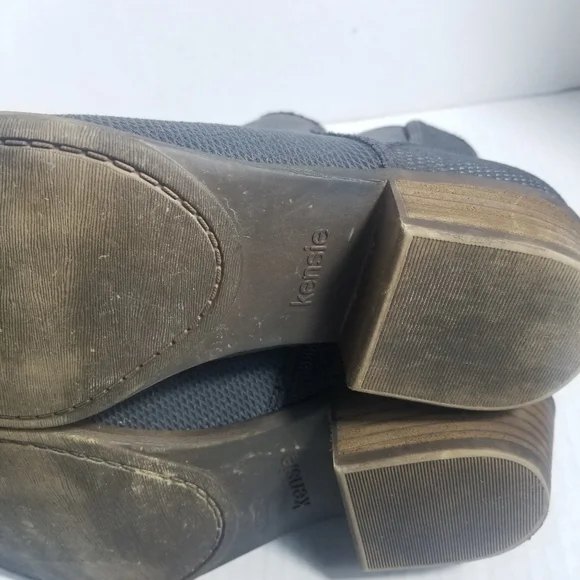 KENSIE GRAY HEELED ANKLE BOOT SIZE 7.5 - Picture 15 of 16